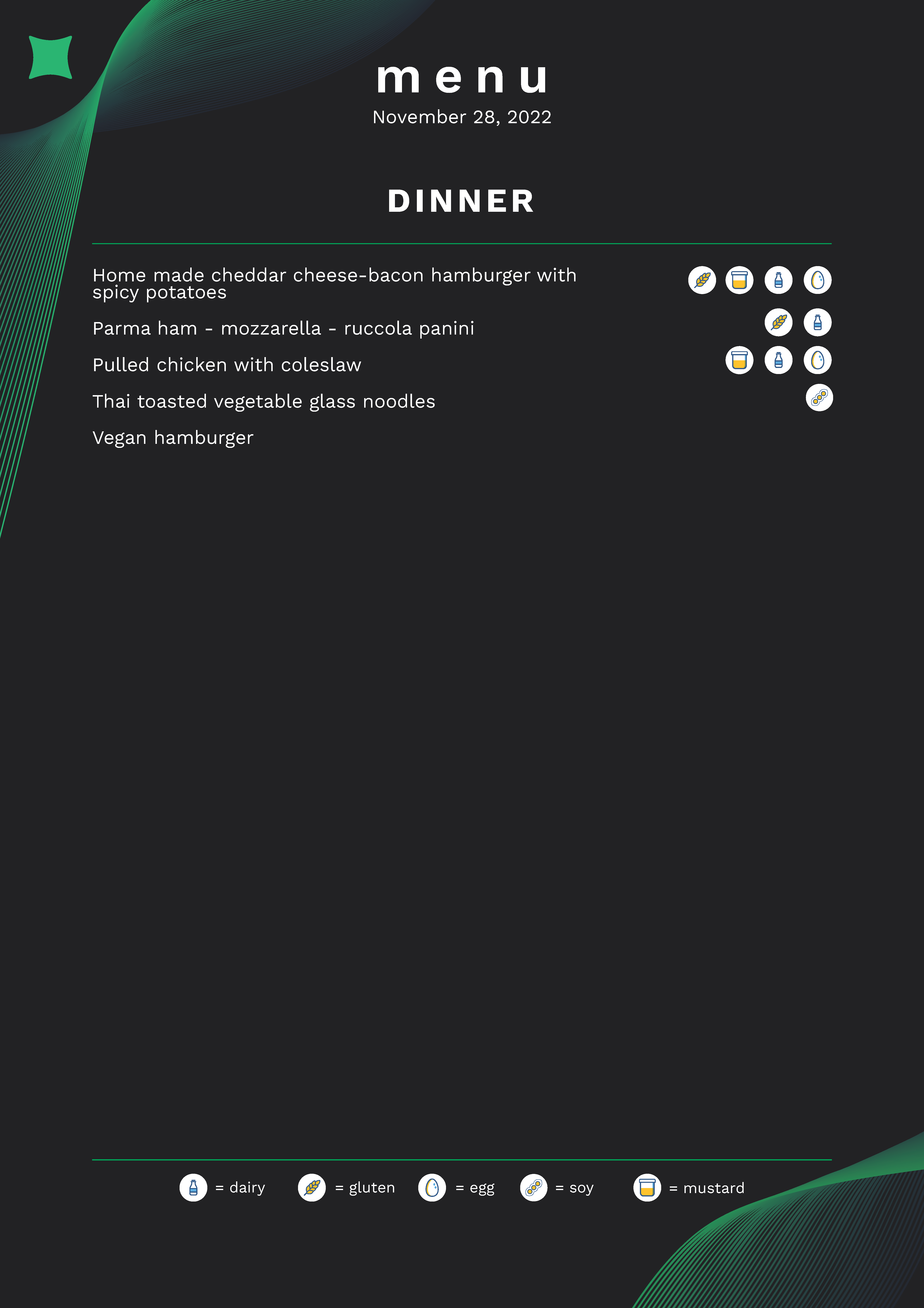 Catering menu page 3