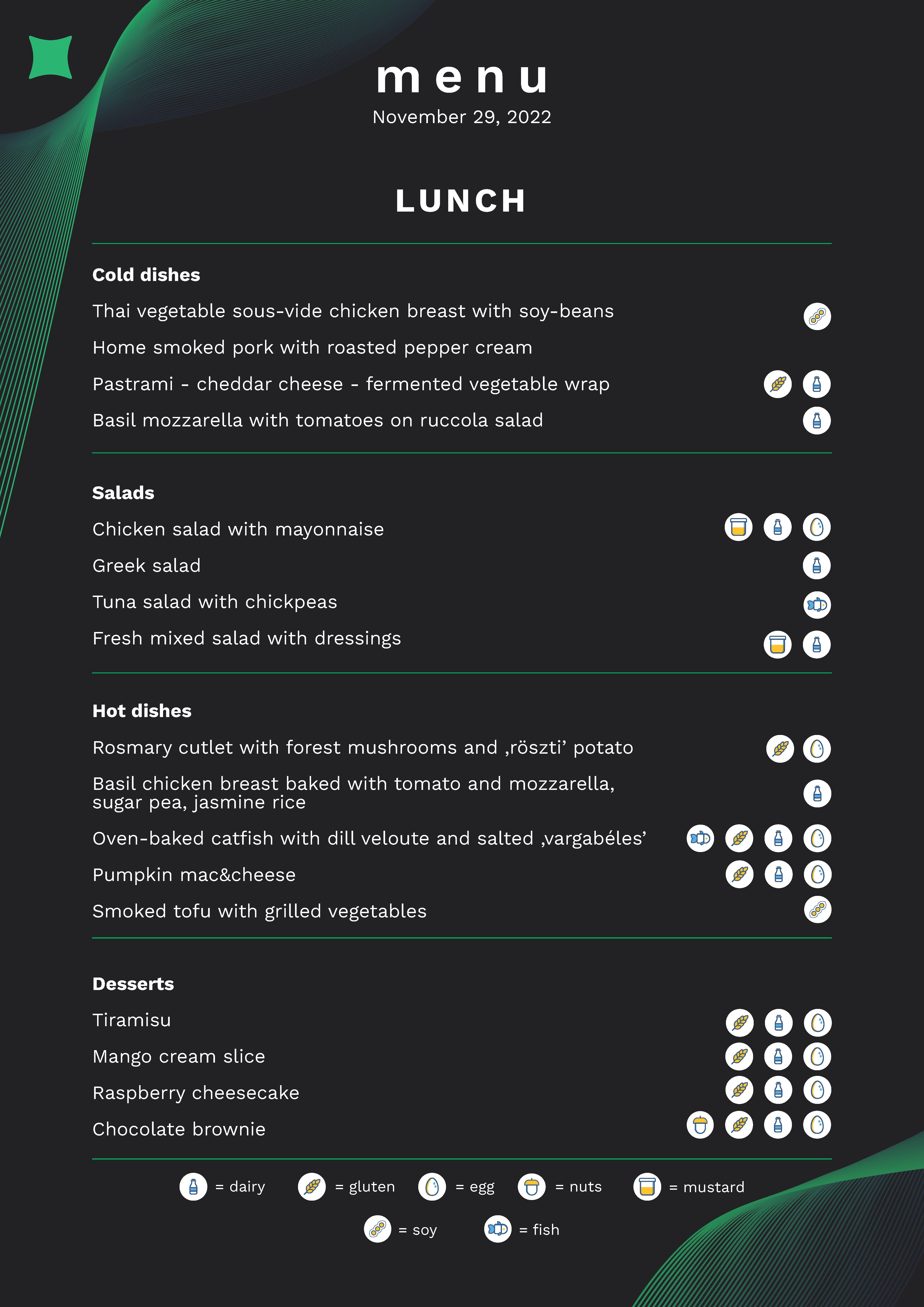 Catering menu page 5
